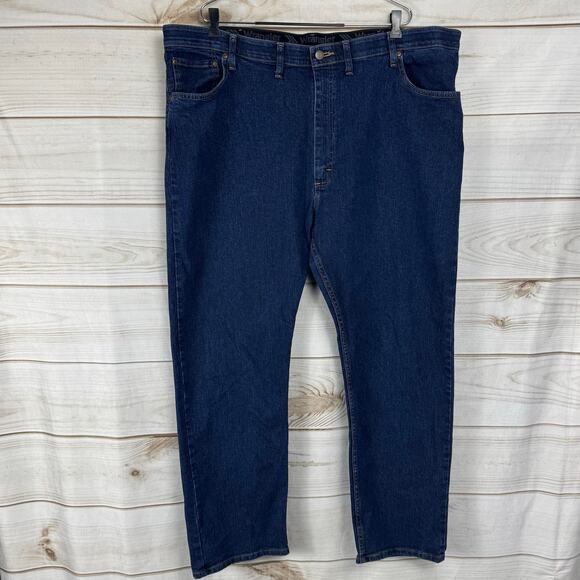 Wrangler Premium Quality Blue Denim Regular Fit Jeans Size 44x30 - Picture 1 of 8